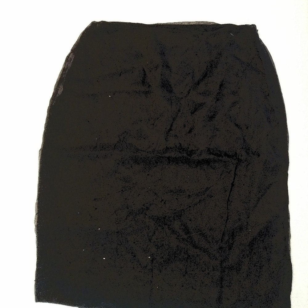Lord&Taylor silk black beaded skirt